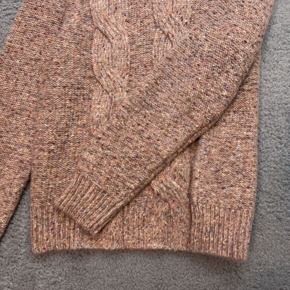 A New Day Sweater Womens Medium Marled Cable Knit Rustic Cozy Soft Comfy Lounge - Picture 5 of 15